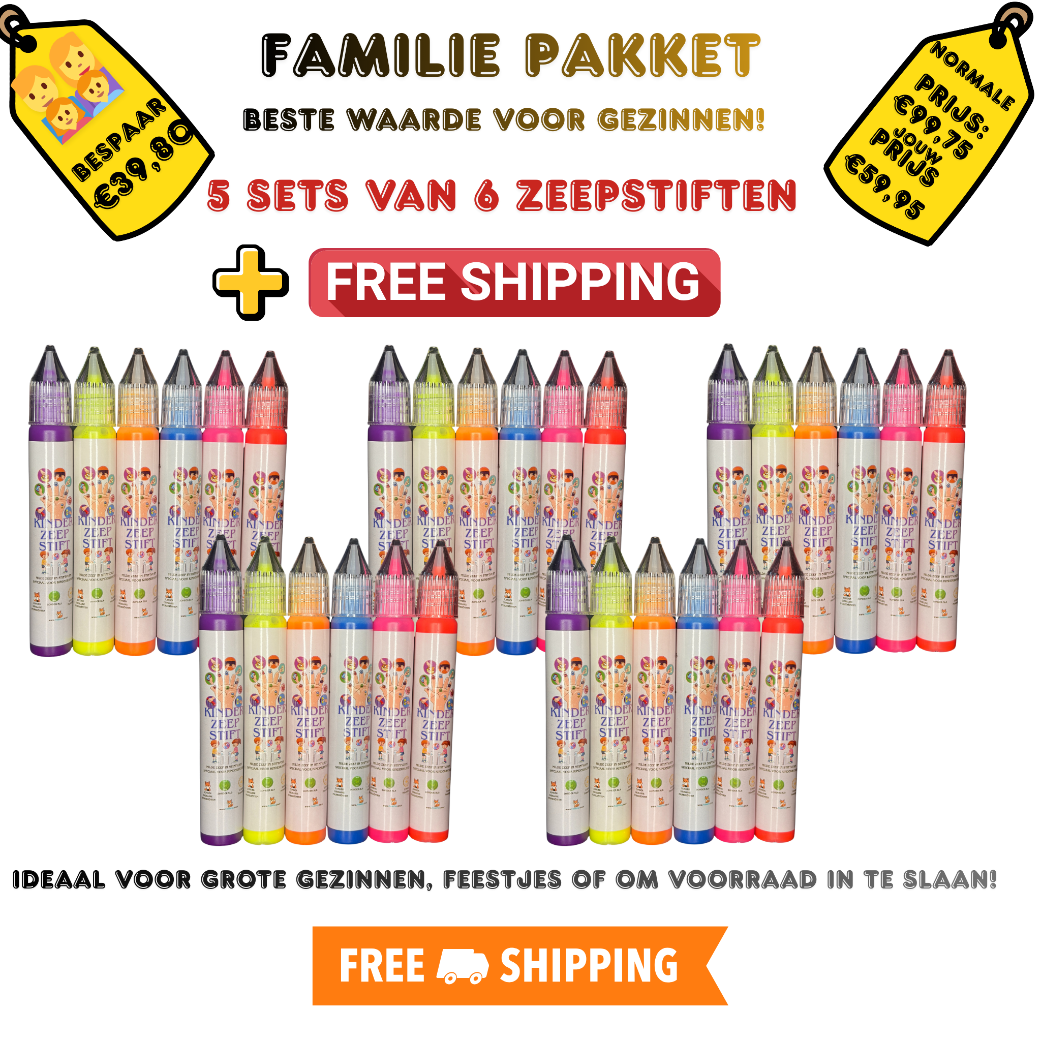 De Zeepstift: Familie Pakket